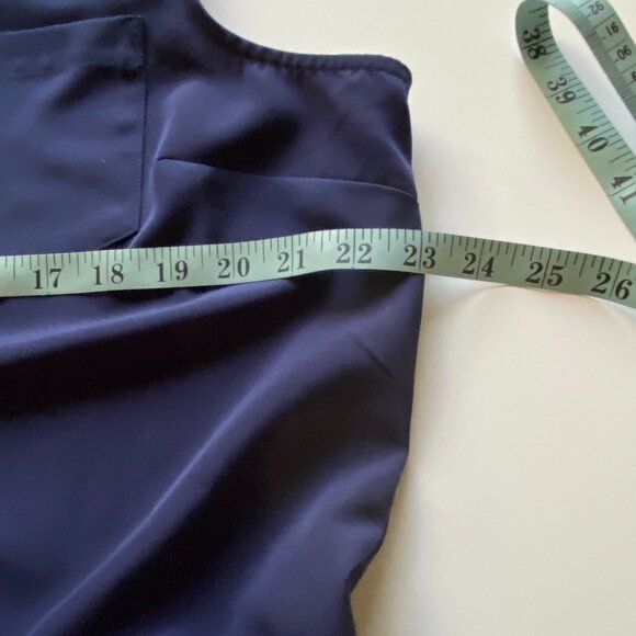 Dana Buchman Navy Blue Shirt Style Dress Size XL - Picture 10 of 12